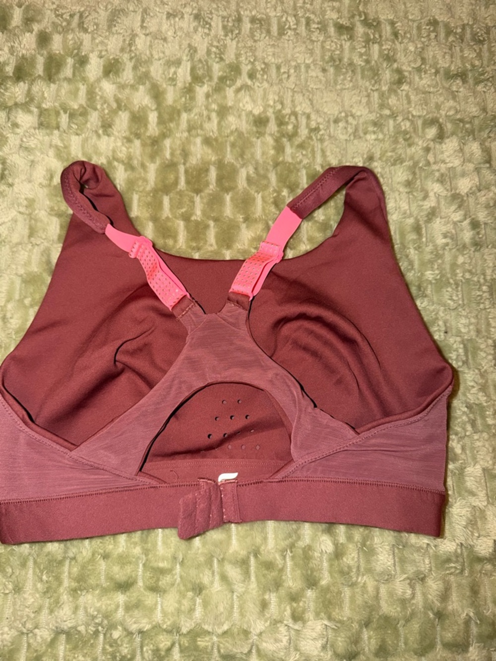 Fabletics medium Full-Sprint High Impact Sports Bra - Dusty Rose - Picture 6 of 7